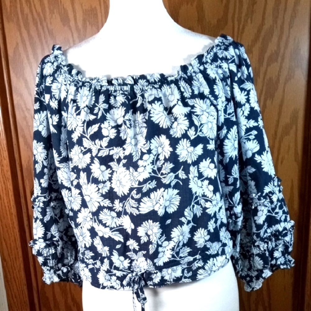 LC Lauren Conrad, Boho, Beachy, Bohemian,Preppy, Cropped, Cotton